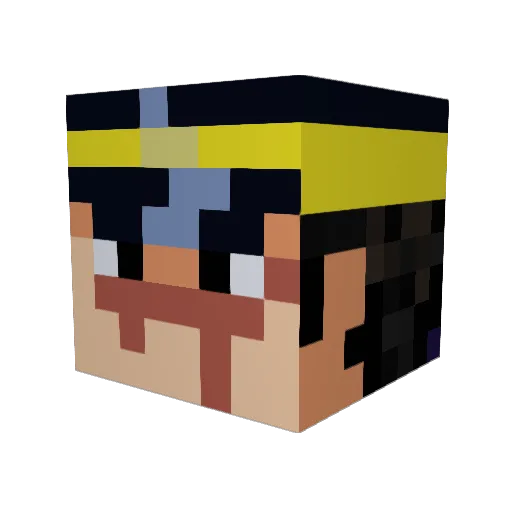ardentasterism Minecraft avatar head, 3D render