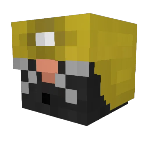 ardenth Minecraft avatar head, 3D render