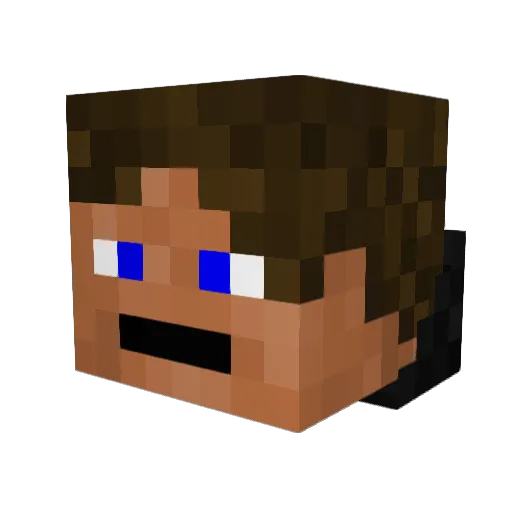 ardhus Minecraft avatar head, 3D render