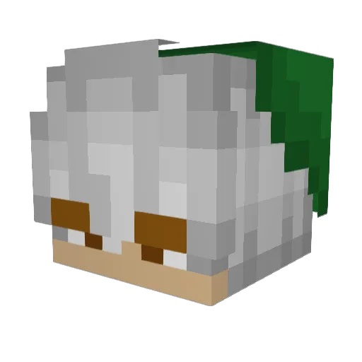 ardinosaur_ Minecraft avatar head, 3D render