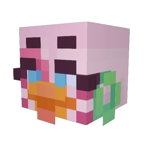 ardior Minecraft avatar head, 3D render