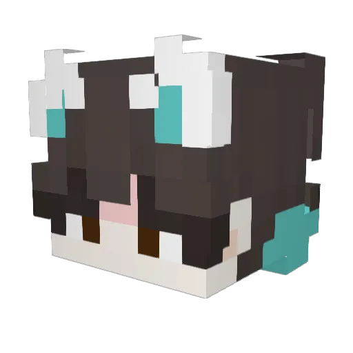 ardyx_u Minecraft avatar head, 3D render
