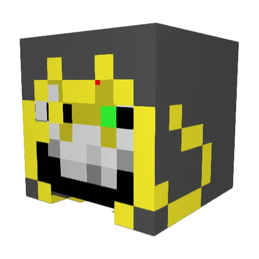 area6410 Minecraft avatar head, 3D render
