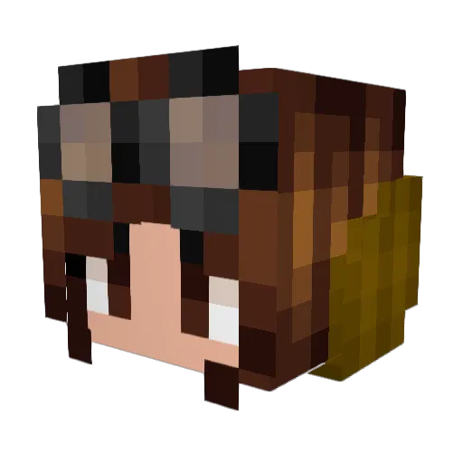 areboque Minecraft avatar head, 3D render