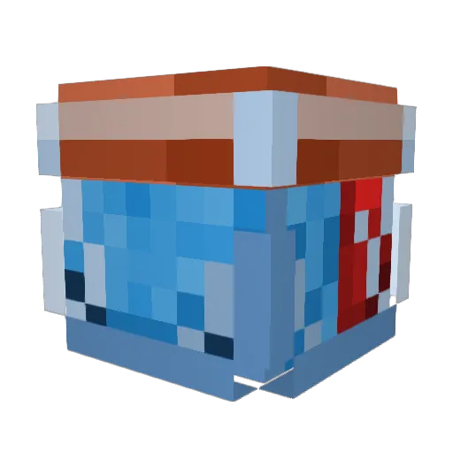 areezgod Minecraft avatar head, 3D render
