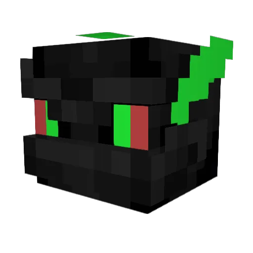 arekij Minecraft avatar head, 3D render