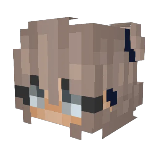 areli666 Minecraft avatar head, 3D render