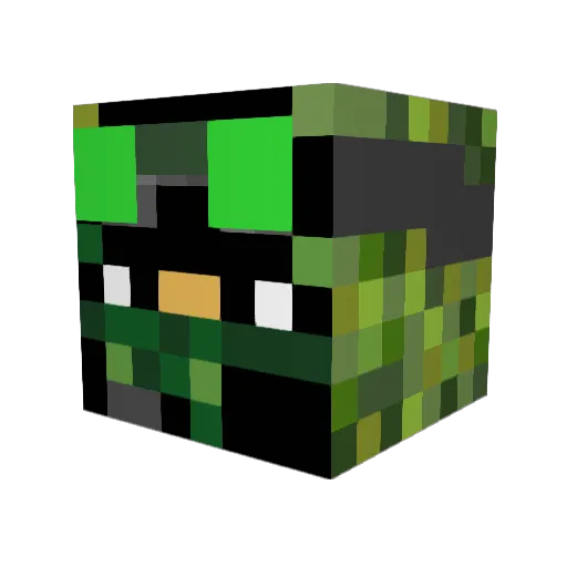 areno123 Minecraft avatar head, 3D render