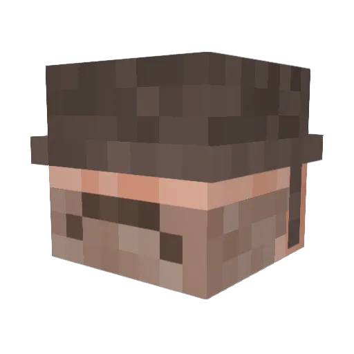 arentina Minecraft avatar head, 3D render