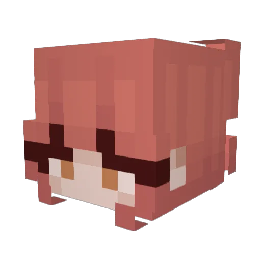 areskei Minecraft avatar head, 3D render