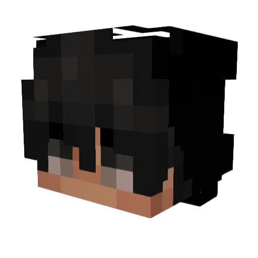 areufr Minecraft avatar head, 3D render