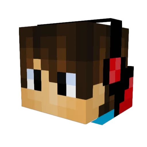 arger51 Minecraft avatar head, 3D render