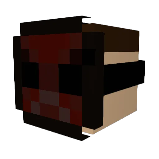 argjendbaba Minecraft avatar head, 3D render