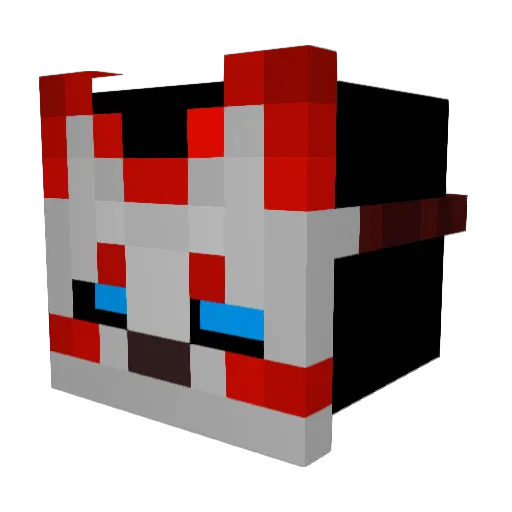 argm Minecraft avatar head, 3D render