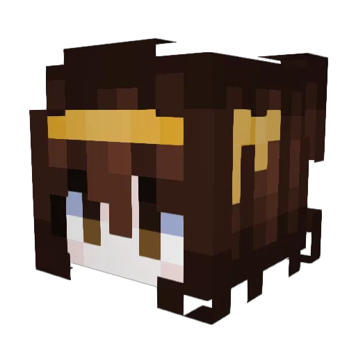 argo27 Minecraft avatar head, 3D render