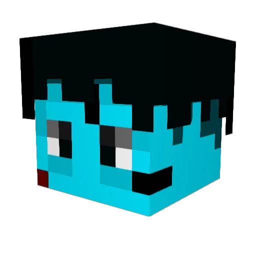 argon084 Minecraft avatar head, 3D render