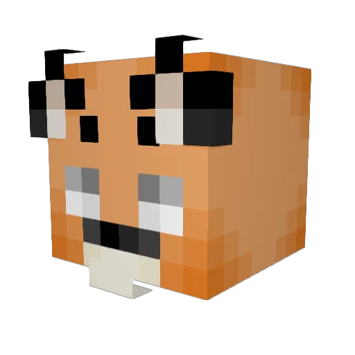 argonCaracal Minecraft avatar head, 3D render