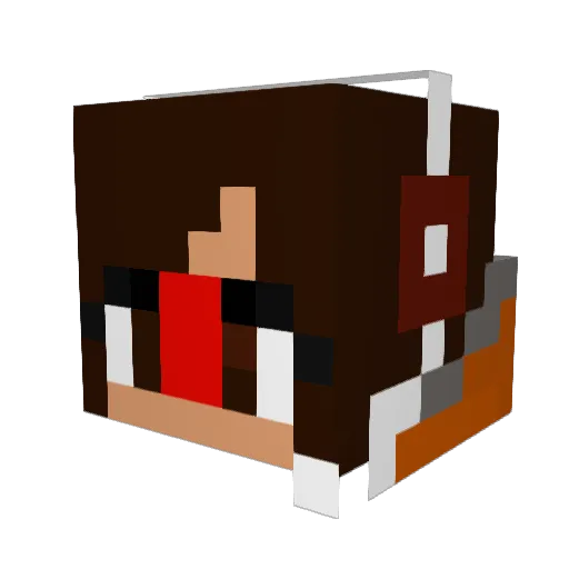 argonotz Minecraft avatar head, 3D render