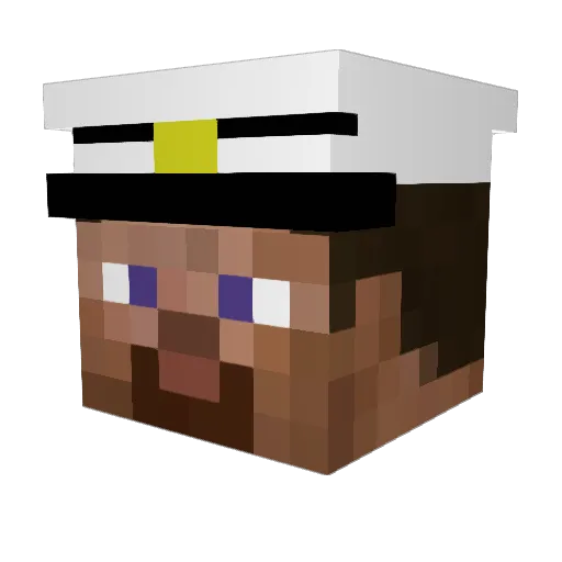 argotittilius Minecraft avatar head, 3D render