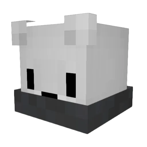 args Minecraft avatar head, 3D render