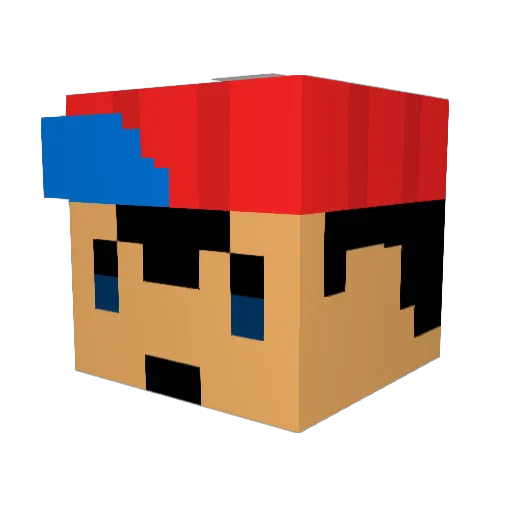 argylll Minecraft avatar head, 3D render