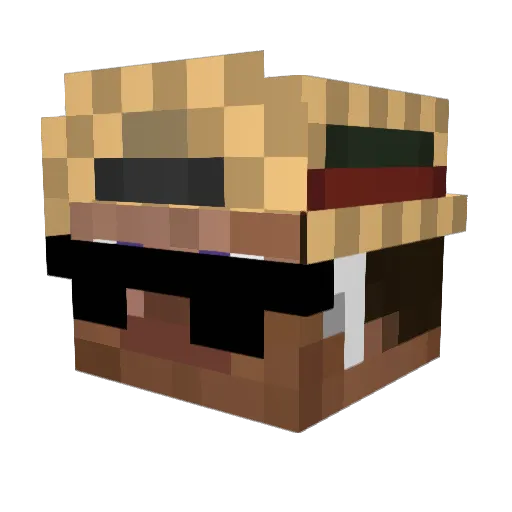 arhazali Minecraft avatar head, 3D render