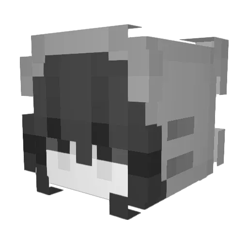 ari_es Minecraft avatar head, 3D render