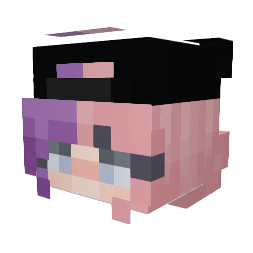 ari_rosemary Minecraft avatar head, 3D render