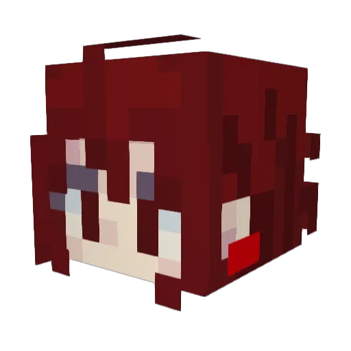 ari_sta Minecraft avatar head, 3D render