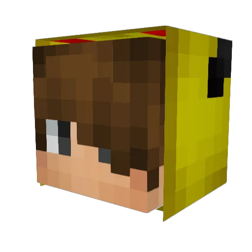 ari_x_vibe Minecraft avatar head, 3D render