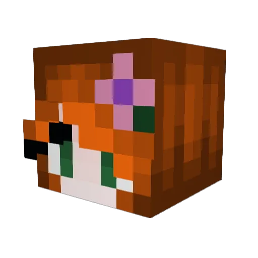 ariadnamaria Minecraft avatar head, 3D render