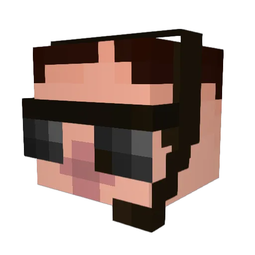 ariake117 Minecraft avatar head, 3D render