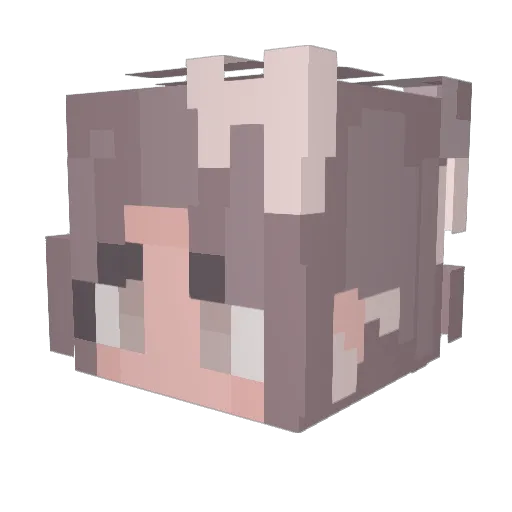 ariana2324 Minecraft avatar head, 3D render