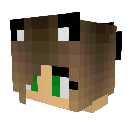 ariana475 Minecraft avatar head, 3D render