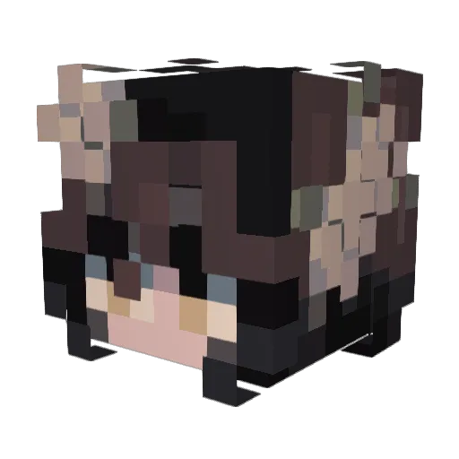 arianauh1 Minecraft avatar head, 3D render