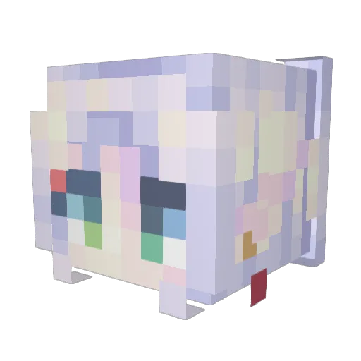 ariannaviolet Minecraft avatar head, 3D render