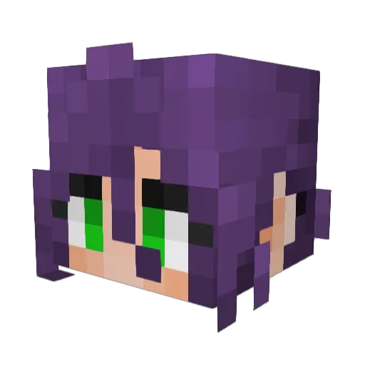 arianzy Minecraft avatar head, 3D render