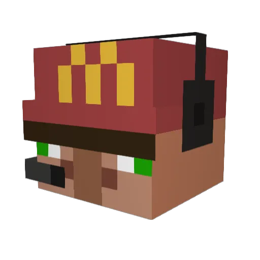 arib1206 Minecraft avatar head, 3D render