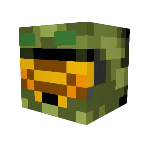 aribe_96 Minecraft avatar head, 3D render