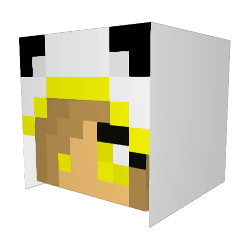 aribilow Minecraft avatar head, 3D render