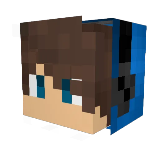 ariel0400 Minecraft avatar head, 3D render