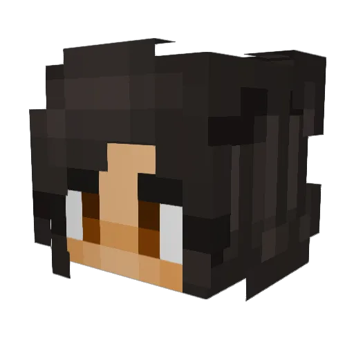 arielnc Minecraft avatar head, 3D render