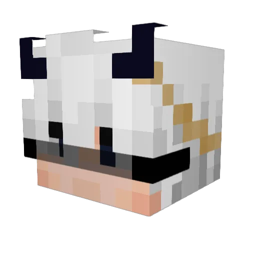 arielskiy Minecraft avatar head, 3D render