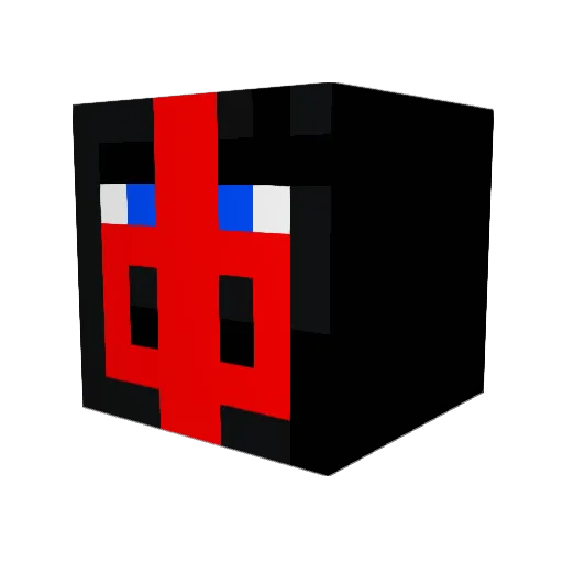 arieonia Minecraft avatar head, 3D render