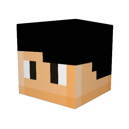 ariesgreen Minecraft avatar head, 3D render