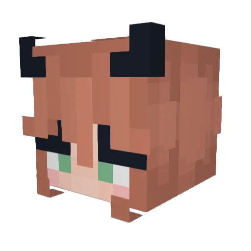 ariespotato97 Minecraft avatar head, 3D render