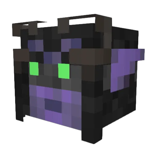 arige Minecraft avatar head, 3D render