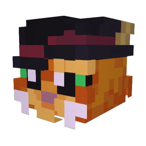 arigm09 Minecraft avatar head, 3D render