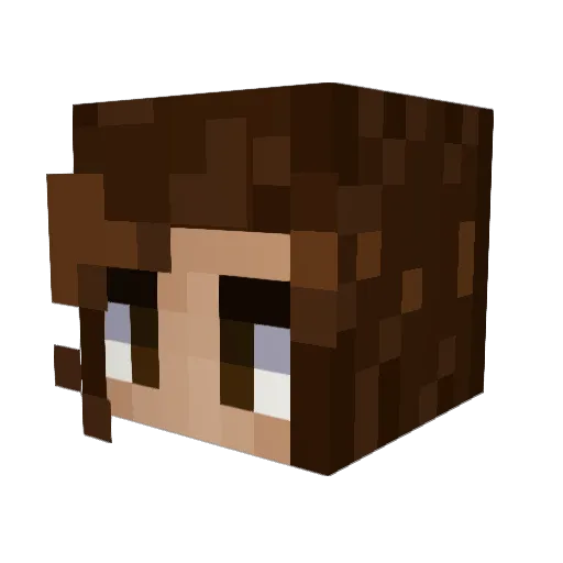 ariiianaa Minecraft avatar head, 3D render