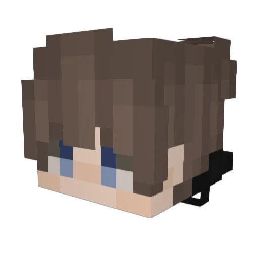 ariimty Minecraft avatar head, 3D render